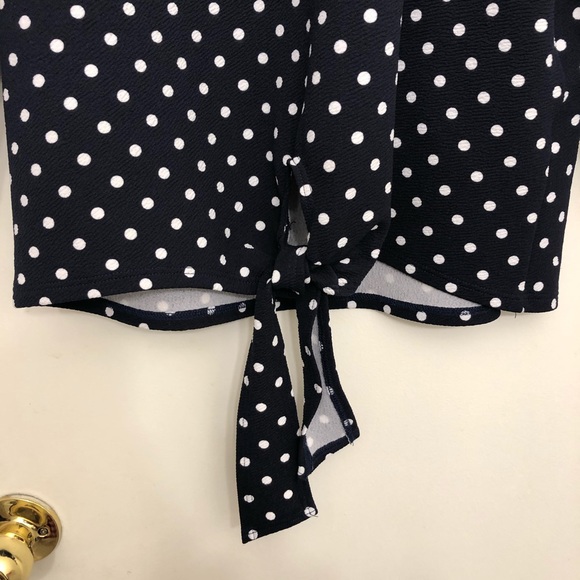 Green Envelope Polka Dot Top - Picture 2 of 5